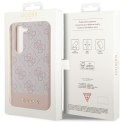 Guess GUHCS23SG4GLPI S23 S911 różowy/pink hard case 4G Stripe Collection