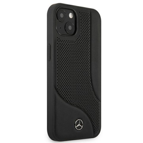 Mercedes MEHCP13MCDOBK iPhone 13 6,1" czarny/black hardcase Leather Perforated Area