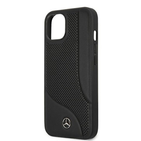 Mercedes MEHCP13MCDOBK iPhone 13 6,1" czarny/black hardcase Leather Perforated Area