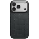 Etui PITAKA Edge Case do iPhone 18 Pro / 17 Pro czarno-szary