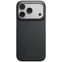 Etui PITAKA Edge Case do iPhone 18 Pro / 17 Pro czarno-szary