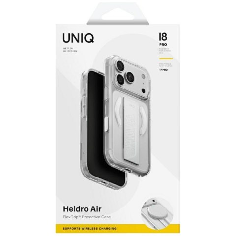 Etui UNIQ Heldro Air do iPhone 18 Pro / 17 Pro Magclick Charging przezroczysty