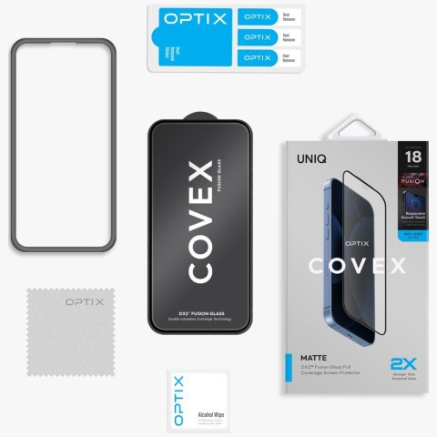 Szkło hartowane UNIQ Optix Covex Matte DX2 do iPhone 18 Pro