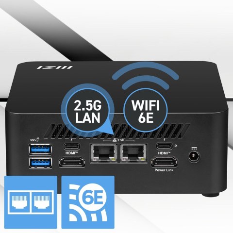 MSI Cubi NUC 1MG-014BEU Mini PC Czarny 100U Intel SoC