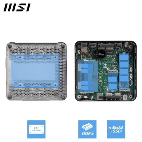 MSI Cubi NUC 1MG-014BEU Mini PC Czarny 100U Intel SoC