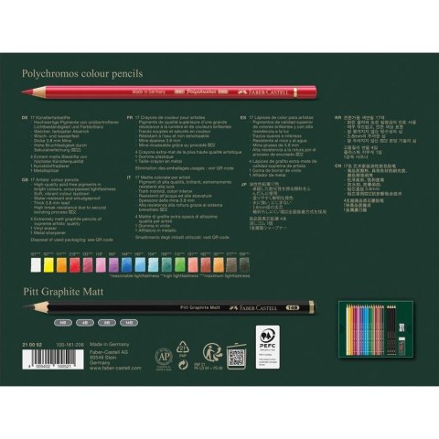 Faber-Castell Polychromos & Pitt Graphite Matt Set Wielobarwny 21 szt.