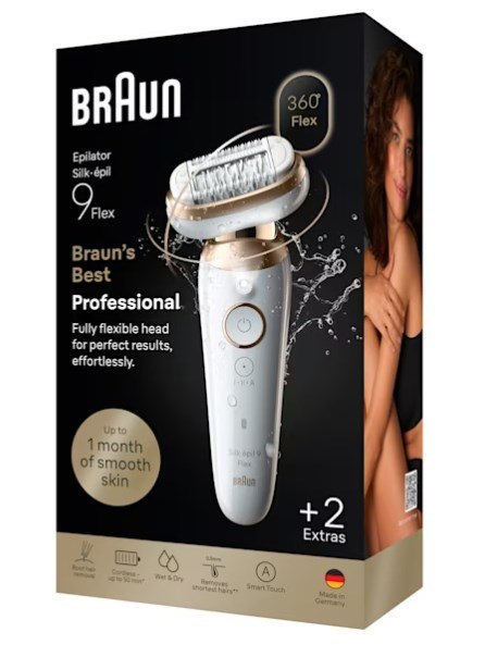 Braun Silk-épil 9 Silk·épil 9 Flex 40 pęset(y) Złoto, Biały