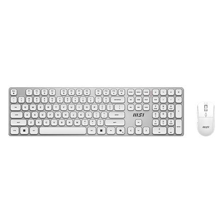 MSI FORGE K210 WIRELESS COMBO klawiatura Dołączona myszka Dom/Biuro USB Czarny