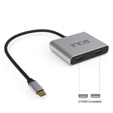 Inca ITPC-4T huby i koncentratory USB 3.2 Gen 1 (3.1 Gen 1) Type-C Aluminium