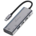 MediaRange MRCS511 huby i koncentratory USB Type-C 480 Mbit/s Srebrny