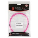 Techly LC M-M 20m kabel InfiniBand / światłowodowy Fuksja