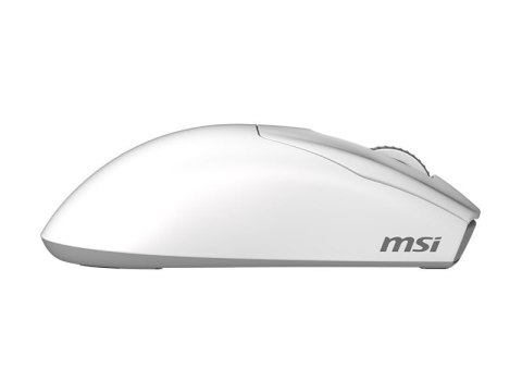 Mysz gamingowa MSI | FORGE GM340 WIRELESS | Bezprzewodowa | 2,4 GHz, Bluetooth, USB | Biała