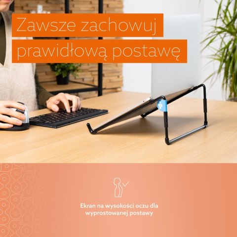 R-Go Tools R-Go Laptopständer 10"-22" Max.5KG Steel Travel juodas