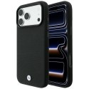 Etui BMW Kevlar Metal Logo MagSafe do iPhone 18 Pro / 17 Pro czarny