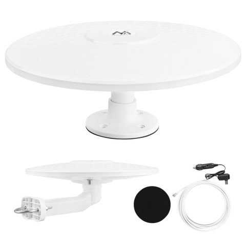 MACLEAN ANTENA WIELOKIERUNKOWADVB-T/T2 HEVC, AKTYWNA, CAMPER, 12V MCTV-103
