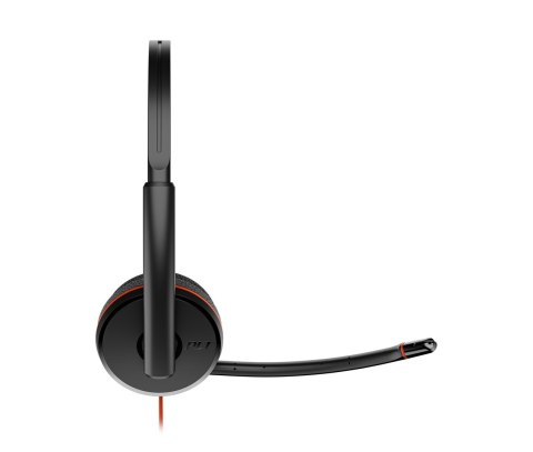Poly Blackwire 3220 Stereo USB-C Headset +USB-C/A Adapter (Bulk)