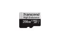 SD microSD Card 256GB Transcend SDXC USD350V w/adapter