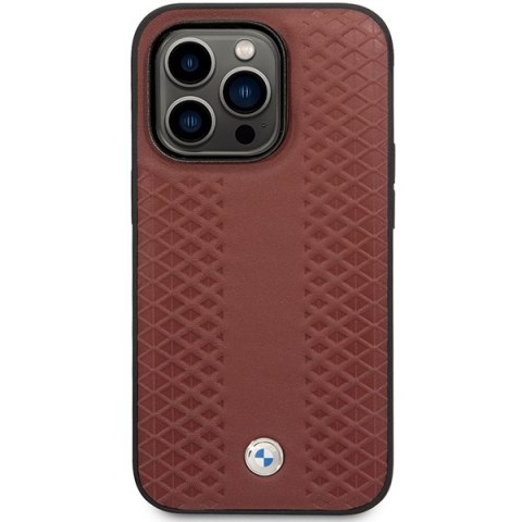 Etui BMW BMHCP14X22RFGR iPhone 14 Pro Max 6,7" burgundowy/burgundy Leather Diamond Pattern