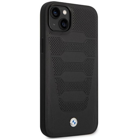 Etui BMW BMHCP14S22RPSK iPhone 14 6,1" czarny/black Leather Seats Pattern
