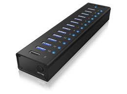Hub USB ICY BOX IB-AC6113 USB 3.2 Gen 1 (3.1 Gen 1) Type-B 5000 Mbit/s Czarny