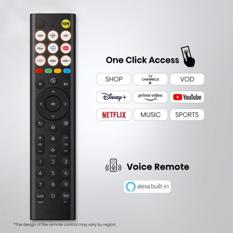 Hisense TV | 43E7S | 43 | Smart TV | VIDAA Smart OS | UHD | Black