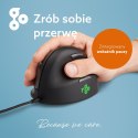 R-Go Tools Mysz ergonomiczna R-Go HE Break z oprogramowaniem do przerw, rozmiar small (długość dłoni poniżej 165 mm), dla prawor