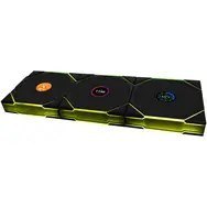 Lian Li UNI FAN TL Wireless LCD Lüfter, ARGB, PWM, 3er-Pack inkl. Controller - 120 mm, schwarz