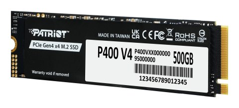 Patriot Memory P400 V4 500 GB M.2 PCI Express 4.0 NVMe