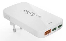 Hama 00201976 ładowarka do urządzeń przenośnych Laptop, Power bank, Smartfon, Tablet Biały Prąd przemienny Szybkie ładowanie Wew
