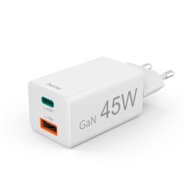 Hama 00201993 ładowarka do urządzeń przenośnych Telefon komórkowy, Laptop, Smartfon, Tablet Biały Prąd przemienny Szybkie ładowa
