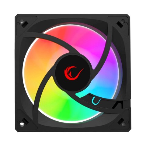 RAMPAGE WENTYLATOR DO OBUDOWY 120MM 1800RPM INFINITE LOOP ARGB BLACK PWM
