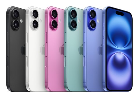 Apple iPhone 16 15,5 cm (6.1") Dual SIM iOS 18 5G USB Type-C 128 GB Różowy