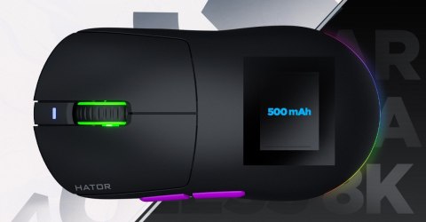 Mysz dla graczy Hator Quasar 3 Ultra 8K Wireless biała