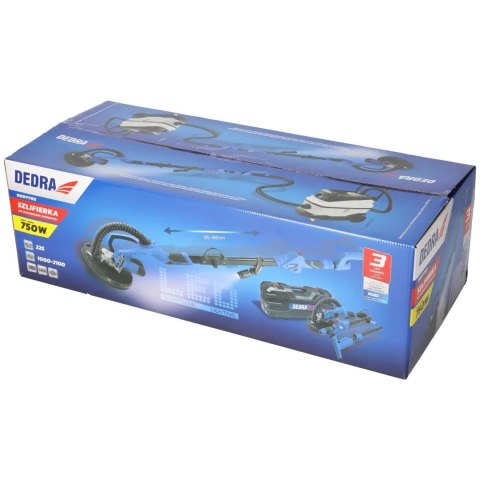 Dedra szlifierka do gipsu LED 750W