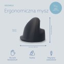 R Go Tools R-Go Pele HE ergonomisch links USB mittel juodas/silb retail