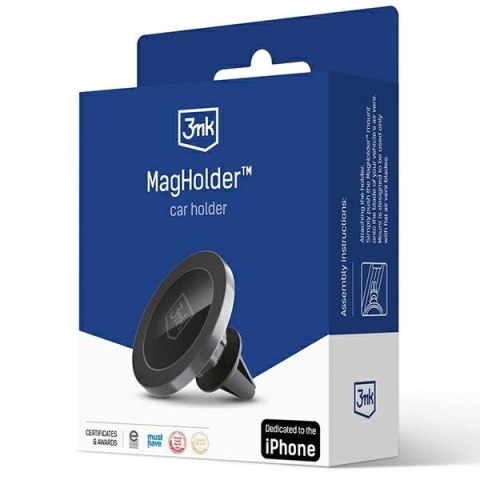 3MK MagHolder uchwyt magnetyczny do kratki wentylacyjnej czarny/black MagSafe