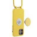 Etui JE PopGrip iPhone 11/Xr 6,1" żółty/rabbit`s paw 30046 (Just Elegance)