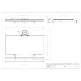EDBAK TRS4c-B Glass Shelf with Handle for TR4/TR5/TR6 Trolleys EDBAK | Other | N/A | 