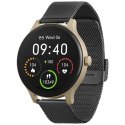 Garett Smartwatch Classy złoto-czarny stalowy