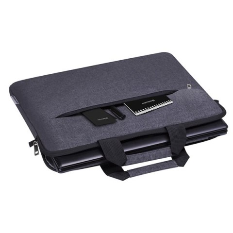 Torba na notebook 15,6", Chic, szara, poliester, Defender