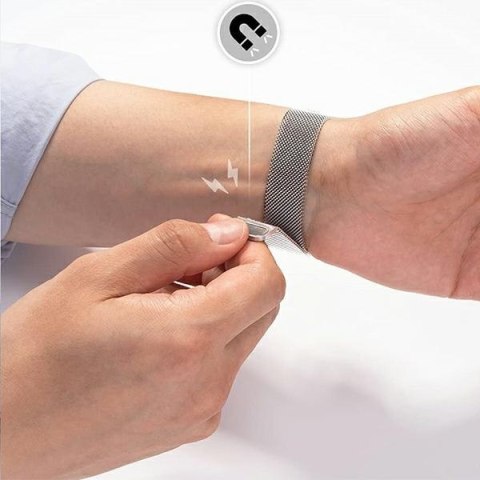 Mercury pasek Mesh Apple Watch 38/40/41 mm srebrny/silver