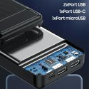 AWEI PowerBank P6K 20000mAh czarny/black 2xUSB/PD/Micro-USB